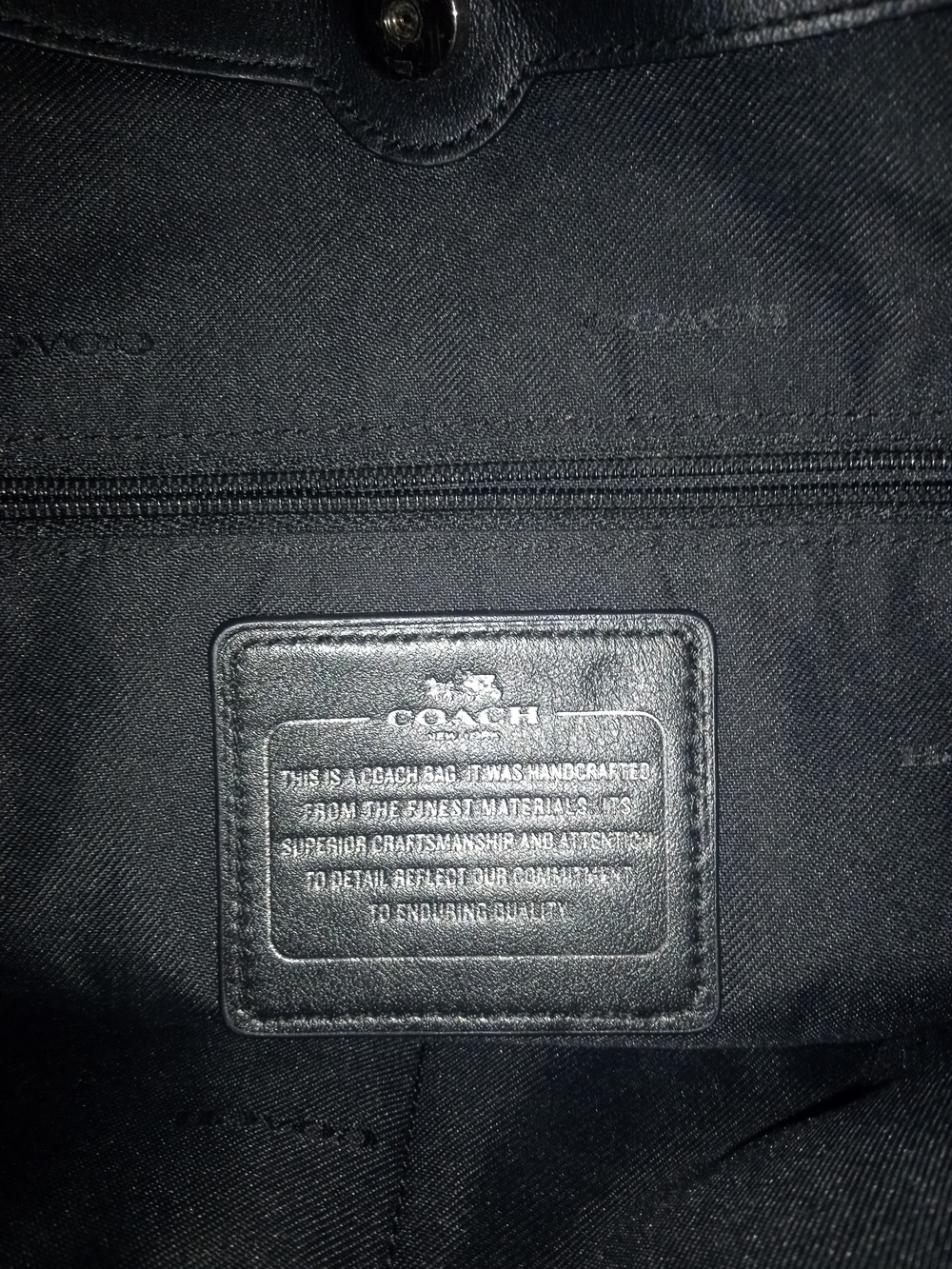 Coach Metallic Gunmetal Pebbled Leather Shoulder Bag Good Condition Medium Size - Picture 8 of 10